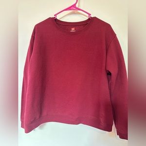 Red Crew Neck Sweatshirt - Size XL